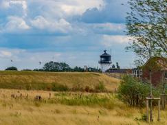 Küste mit Leuchtturm in Cuxhaven 