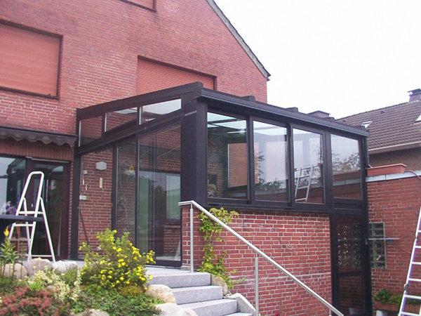 Wintergarten in anthrazit 